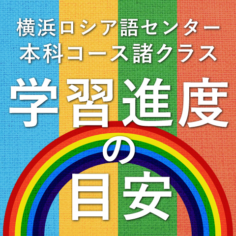 本科コース諸クラス学習進度の目安